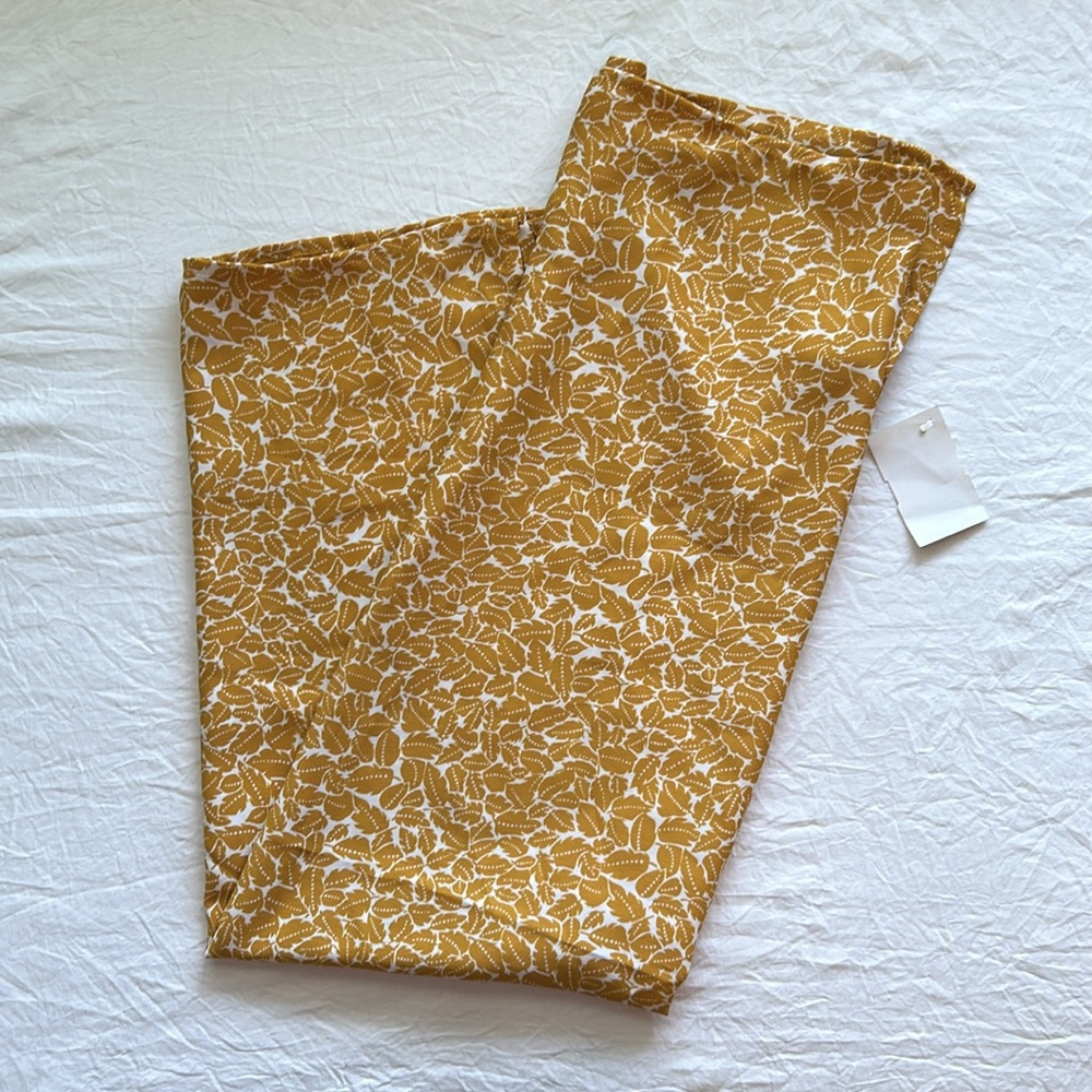 Orange Leaf Scarf Top